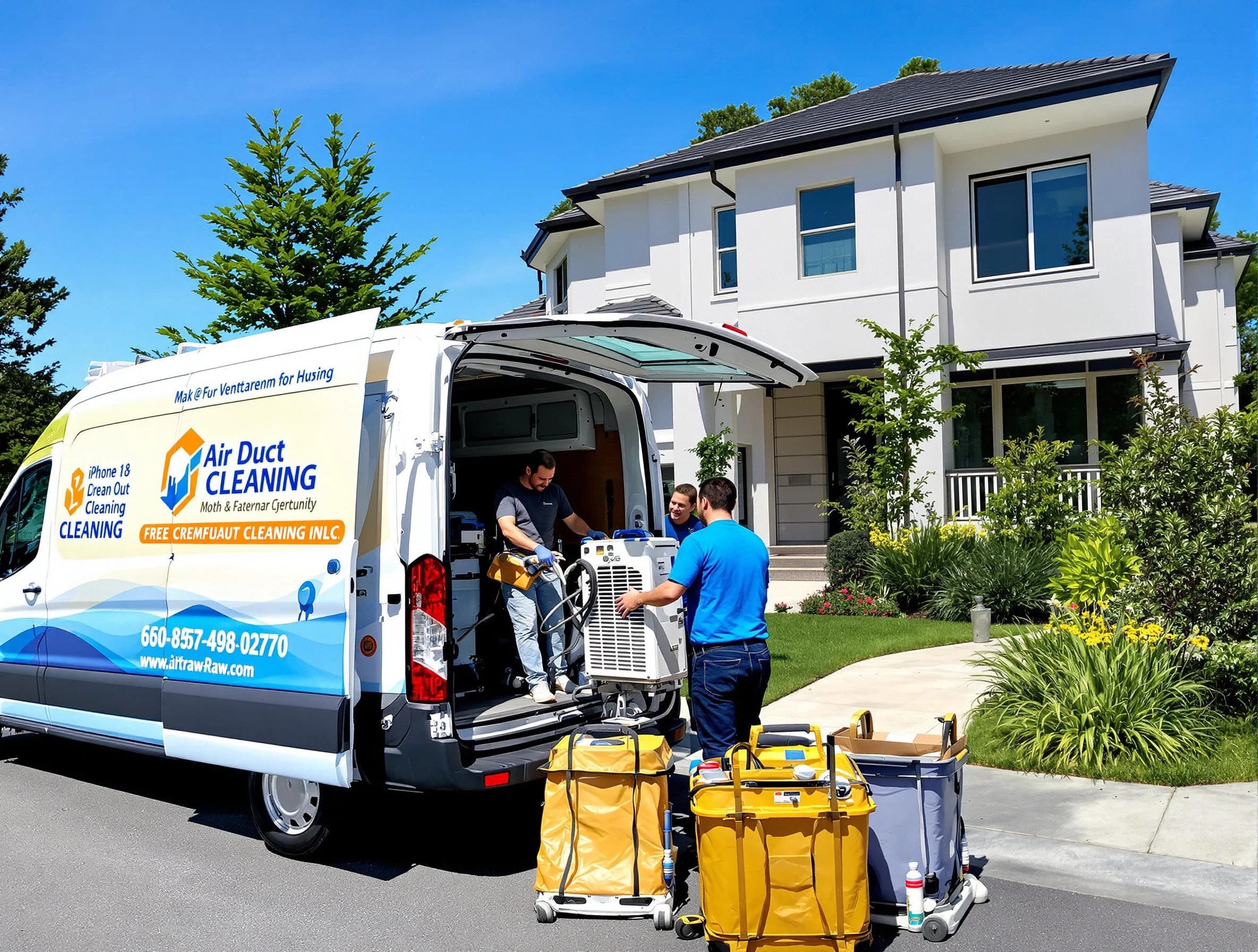 Childersburg Air Duct Cleaning technician performing professional air duct cleaning in Childersburg