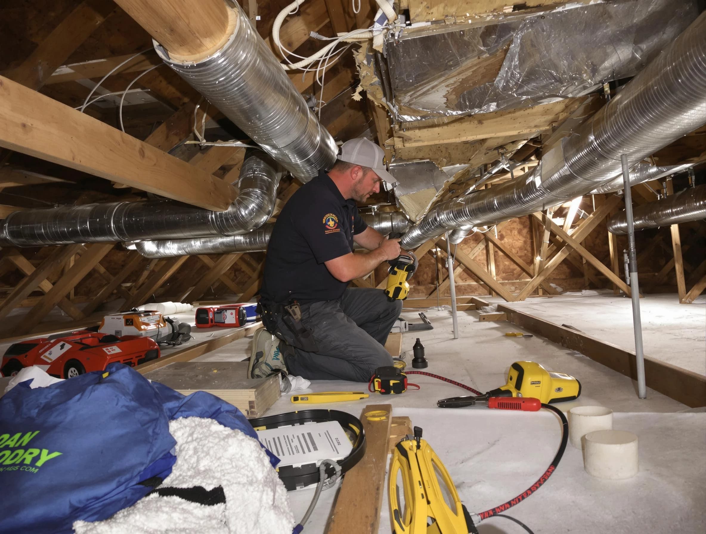 Professional air duct repair by Childersburg Air Duct Cleaning in Childersburg