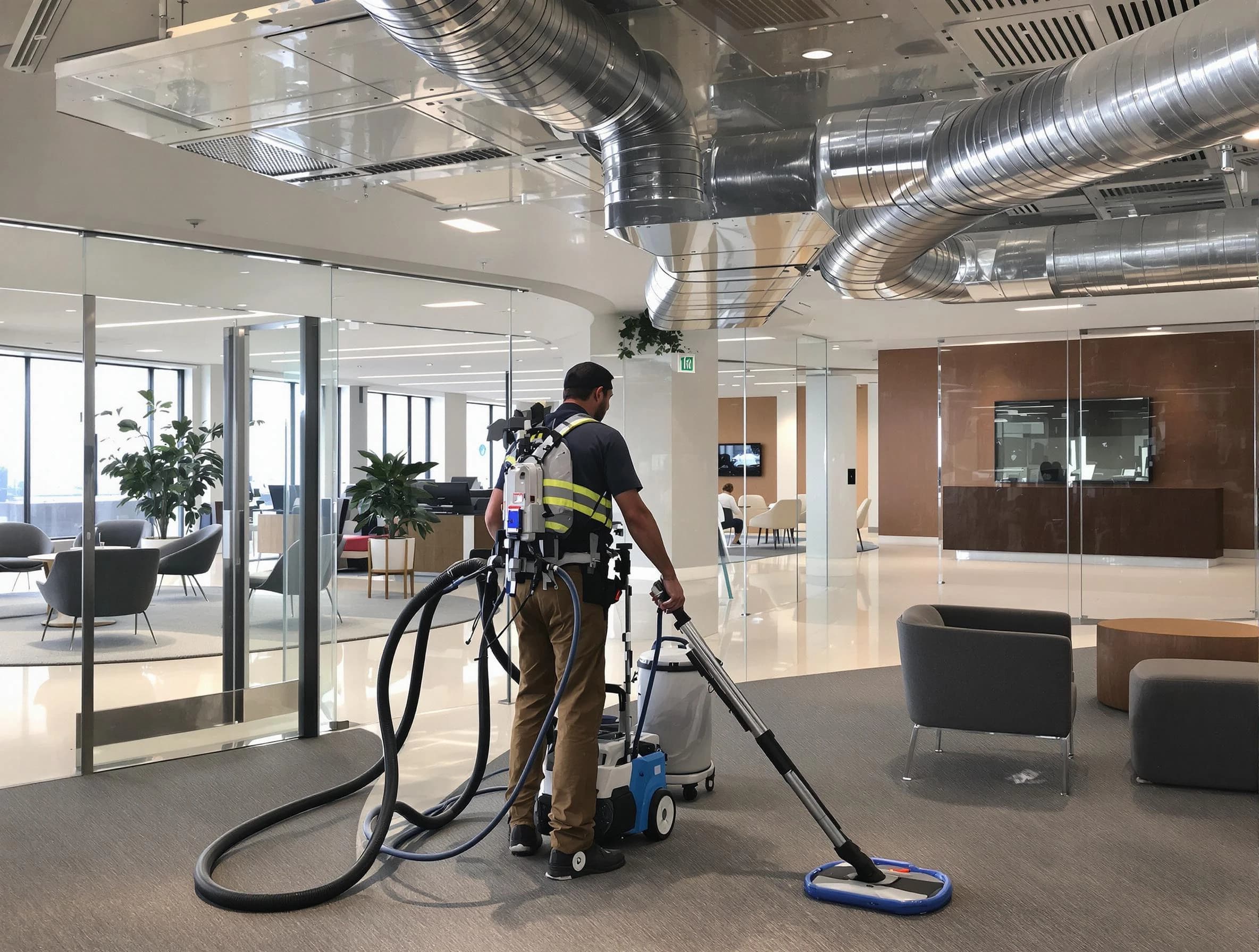 Commercial duct cleaning service by Childersburg Air Duct Cleaning in Childersburg