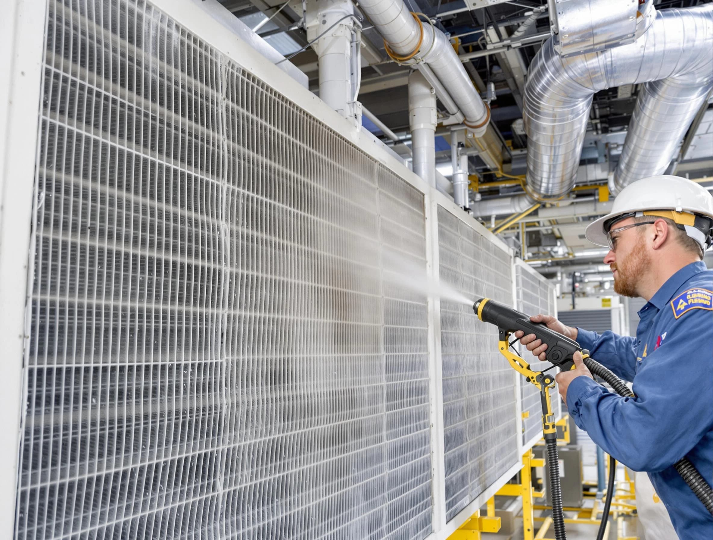 Professional commercial coil cleaning by Childersburg Air Duct Cleaning in Childersburg