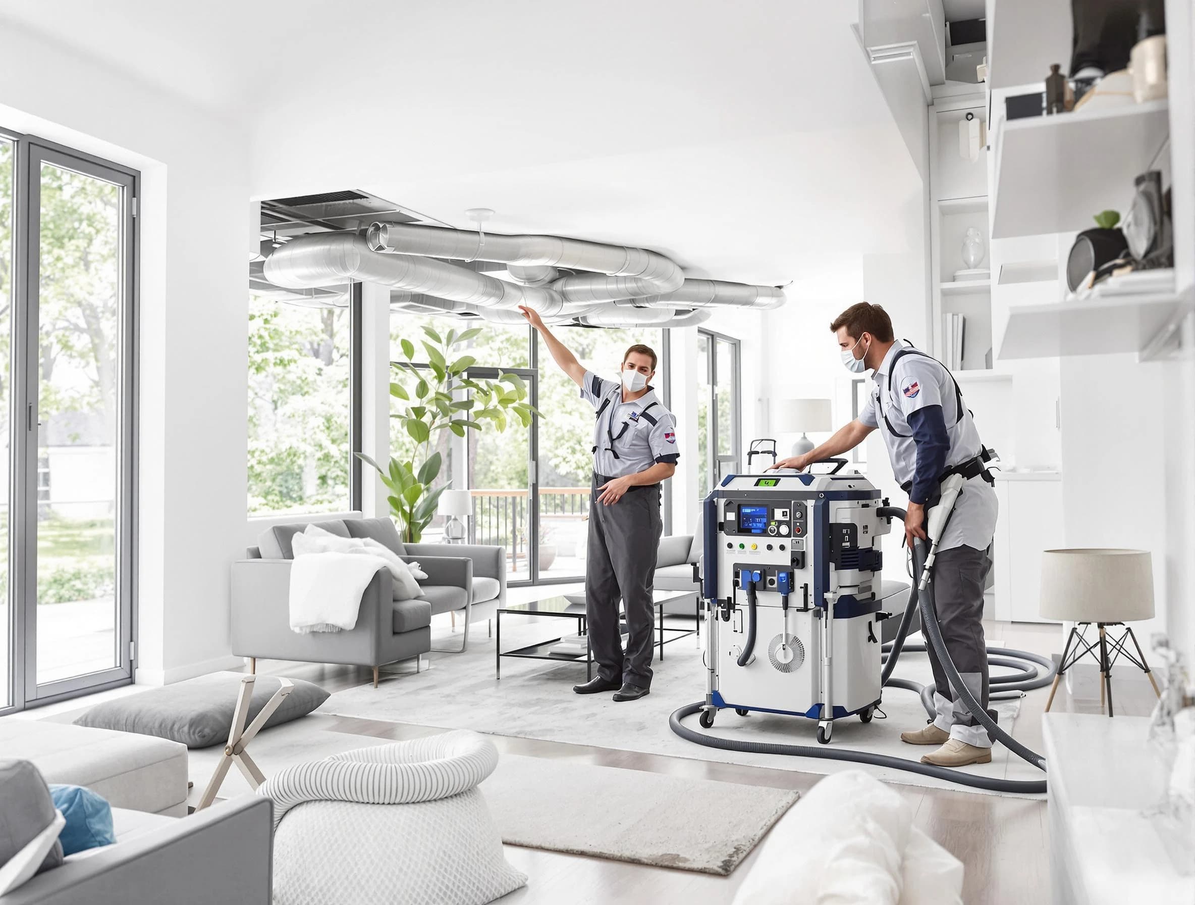 Childersburg Air Duct Cleaning professional conducting pure air duct cleaning with state-of-the-art equipment in Childersburg