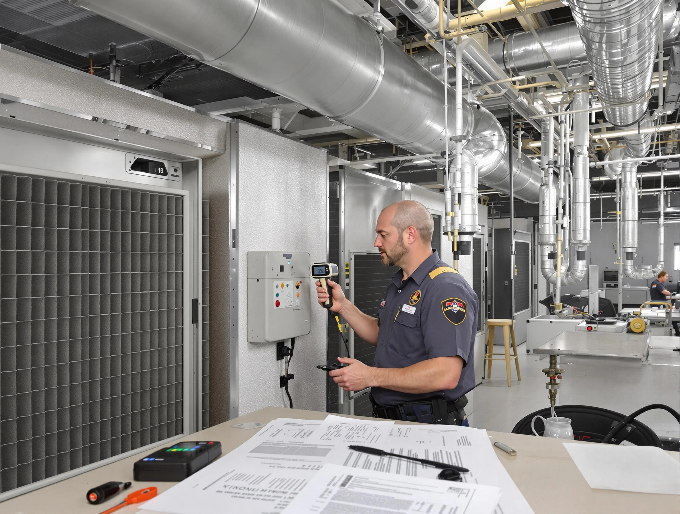 Professional filter system inspection by Childersburg Air Duct Cleaning in Childersburg
